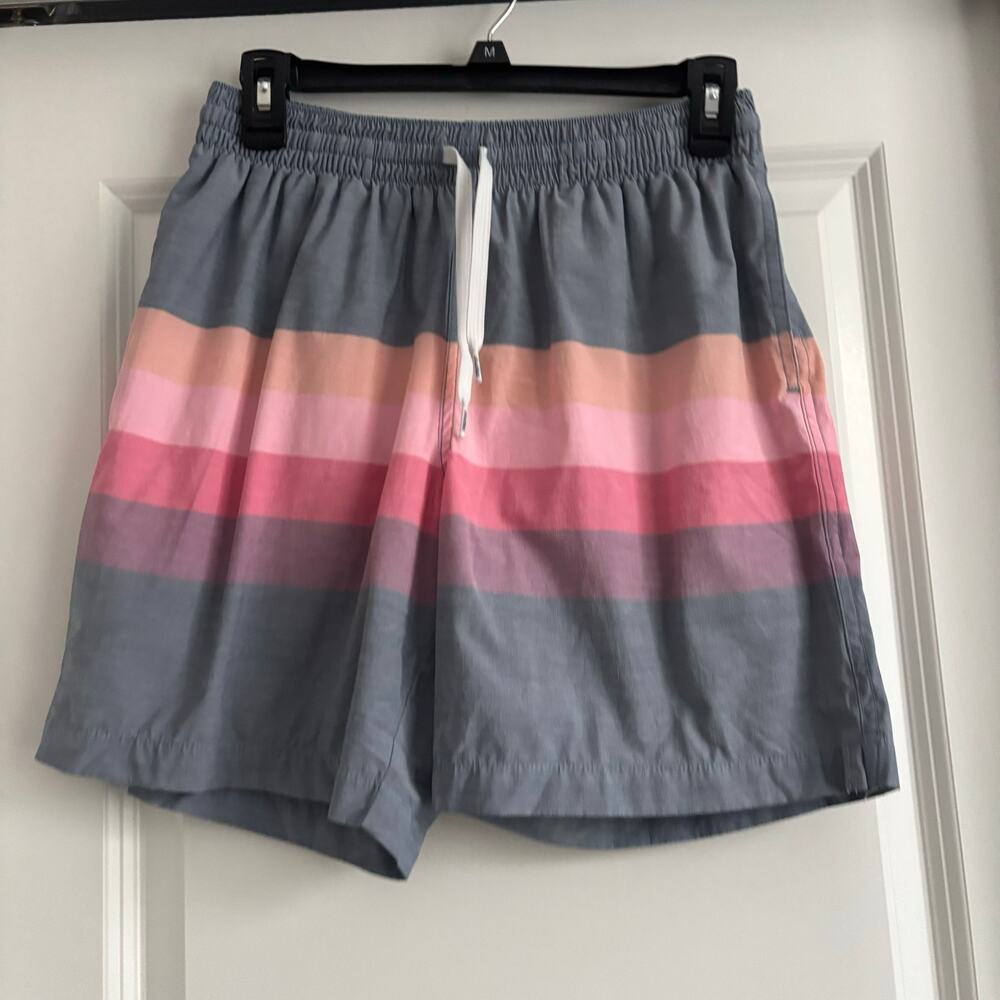Chubbies Men’s Swim Trunks Sz S Striped Lined